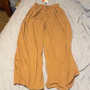Cider Tan Ribbed Pants